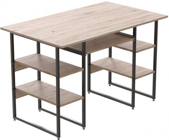 Комп'ютерний стіл Ferrum-decor Тім 75x120x60 чорний ДСП Дуб Сан-Марино 16мм (FRD-103953) Комп'ютерний стіл Ferrum-decor Тім 75x120x60 чорний ДСП Дуб Сан-Марино 16мм (FRD-103953)