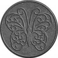 Декор для доріжок для саду діаметр 45 см сірий метелик EU5000029 Декор для доріжок для саду діаметр 45 см сірий метелик EU5000029