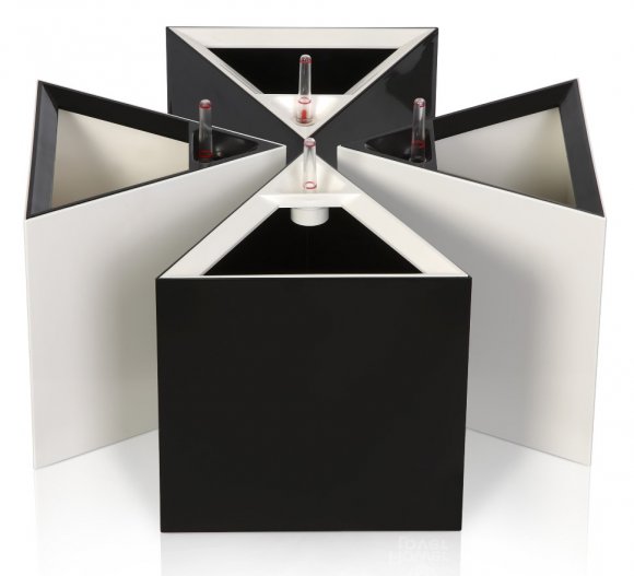 Розумний вазон Triangle Flower Lover 14 см 41118131 білий глянцевий Розумний вазон Triangle Flower Lover 14 см 41118131 білий глянцевий