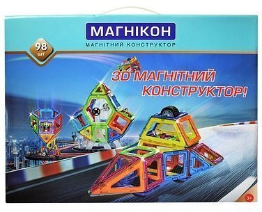 Магнитный конструктор 3-D Магникон, 98 дет. МК-98
