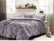 Постільна білизна ранфорс Evana mor v03 фіолетовий євро 200х220 см