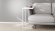 Столик приставний Террі Ferrum-decor 650x440x330 Білий метал ДСП Біле 16 мм (FRD-104655)