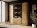 Гардеробна / шафа для одягу Perfect Home Келлі / Kelly 4DRM 4-дверна з центральними прозорими дверцятами та додатковими полицями Дуб артизан (PFH-091897) Гардеробна / шафа для одягу Perfect Home Келлі / Kelly 4DRM 4-дверна з центральними прозорими дверцятами та додатковими полицями Дуб артизан (PFH-091897)