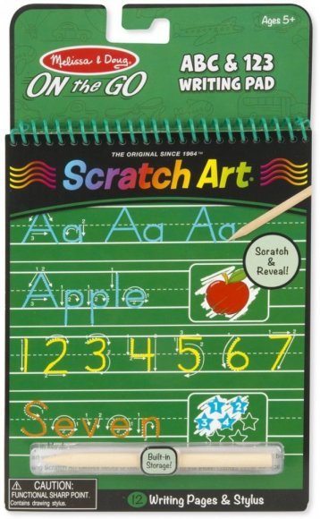 Альбом царапок Буквы и цифры Melissa & Doug MD9142