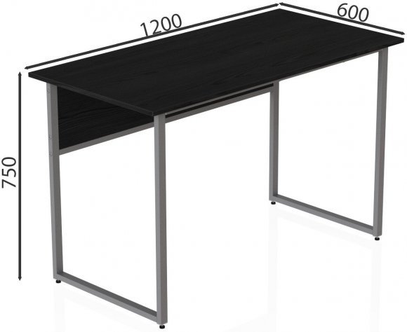 Комп'ютерний стіл Ferrum-decor Коді 75x120x60 сірий ДСП Сосна Кембра 32мм (FRD-101670)