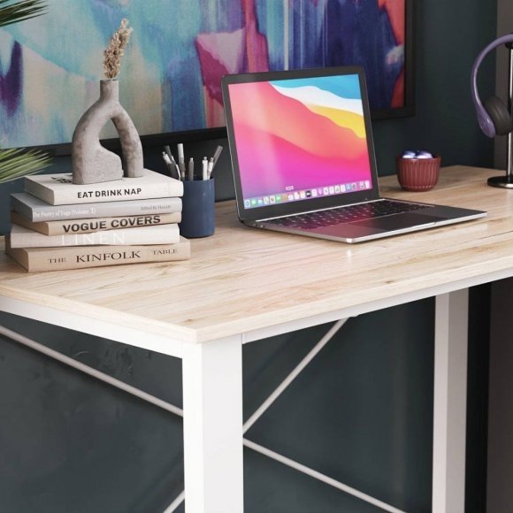 Письмовий стіл Ferrum-decor Драйв 750x1400x600 Білий метал ДСП Дуб Сан-Марино 32 мм (FRD-103353) Письмовий стіл Ferrum-decor Драйв 750x1400x600 Білий метал ДСП Дуб Сан-Марино 32 мм (FRD-103353)
