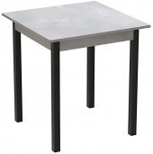 Стіл кухонний Ferrum-decor Дієго 75x70x70 Чорний ДСП Бетон 16мм (FRD-105575)