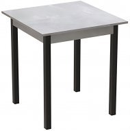 Стіл кухонний Ferrum-decor Дієго 75x70x70 Чорний ДСП Бетон 16мм (FRD-105575) Стіл кухонний Ferrum-decor Дієго 75x70x70 Чорний ДСП Бетон 16мм (FRD-105575)