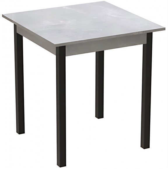 Стіл кухонний Ferrum-decor Дієго 75x70x70 Чорний ДСП Бетон 16мм (FRD-105575) Стіл кухонний Ferrum-decor Дієго 75x70x70 Чорний ДСП Бетон 16мм (FRD-105575)