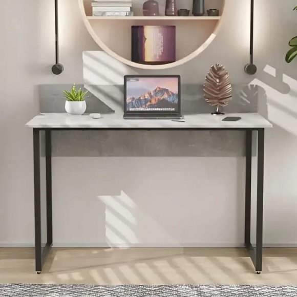 Стіл письмовий Скай Ferrum-decor 75x140x70 Чорний метал ДСП Бетон 16 мм (FRD-106681)