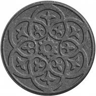 Декор для садових доріжок діаметр 45 см сірий орнамент EU5000052 Декор для садових доріжок діаметр 45 см сірий орнамент EU5000052