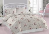 Постільний комплект Ранфорс Bisiklet бузковий 200x220 svk-2826