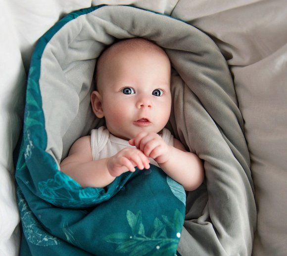 Ковдра двостороння 80х100 см Moon Garden lullalove-9150