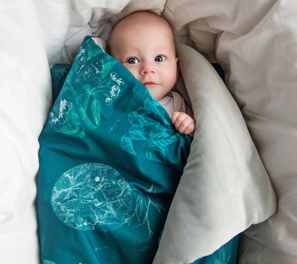 Ковдра двостороння 80х100 см Moon Garden lullalove-9150