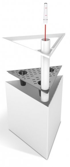 Розумний вазон Triangle Flower Lover 21 см 4111808 чорний глянцевий