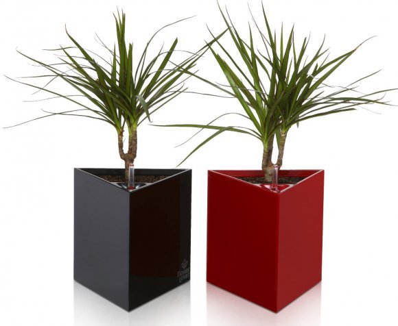 Розумний вазон Triangle Flower Lover 21 см 4111808 чорний глянцевий