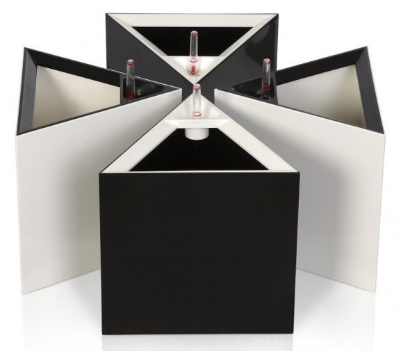 Розумний вазон Triangle Flower Lover 21 см 4111808 чорний глянцевий