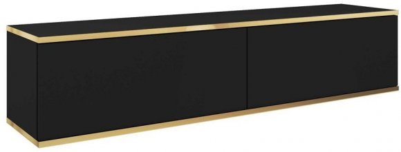 Тумба під телевізор навісна Perfect Home Оро / Oro 2-дверна RTV135 Чорний (PFH-091352) Тумба під телевізор навісна Perfect Home Оро / Oro 2-дверна RTV135 Чорний (PFH-091352)
