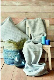 Покривало з наволочками Charm bold mavi 250х240 см євро блакитний