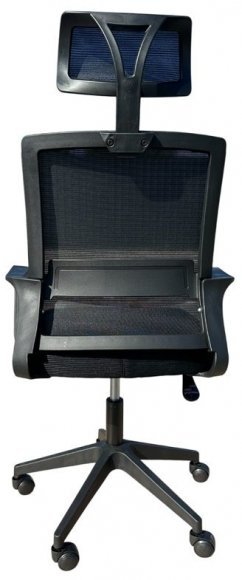 Крісло комп'ютерне з підлокітниками та підголовником Perfect Home OC-8330 Чорний (PFH-092057)