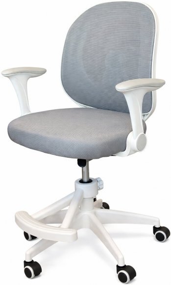 Крісло обертове дитяче з підставкою для ніг PERFECT KIDS ASTRONAUT GRAY Perfect Home Сірий (PFH-092113) Крісло обертове дитяче з підставкою для ніг PERFECT KIDS ASTRONAUT GRAY Perfect Home Сірий (PFH-092113)