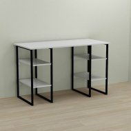Письмовий стіл Ferrum-decor Карен 75x120x70 чорний ДСП Біле 16мм (FRD-102060)