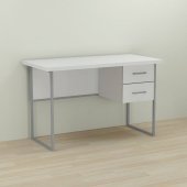 Письмовий стіл Ferrum-decor Дакота 76x120x70 сірий ДСП Біле 32мм (FRD-102343)