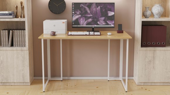 Комп'ютерний стіл Ferrum-decor Ханна 75x120x60 білий ДСП Дуб Артизан 32мм (FRD-106214) Комп'ютерний стіл Ferrum-decor Ханна 75x120x60 білий ДСП Дуб Артизан 32мм (FRD-106214)
