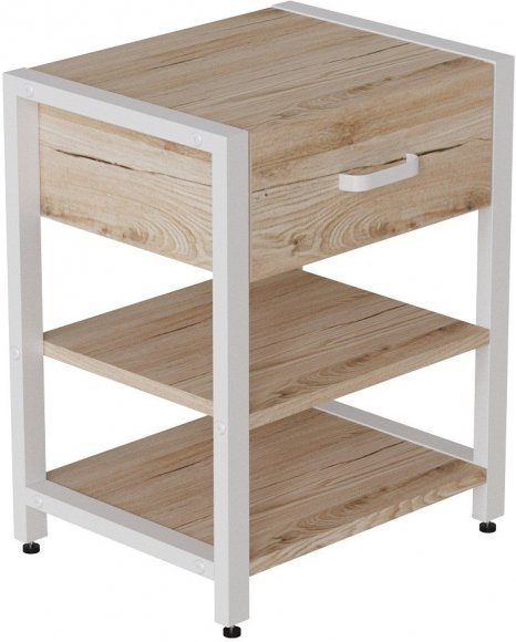 Тумба універсальна Ferrum-decor Вів'єн 1/2 50x41x40 білий ДСП Дуб Сан-Марино 16мм (FRD-104128) Тумба універсальна Ferrum-decor Вів'єн 1/2 50x41x40 білий ДСП Дуб Сан-Марино 16мм (FRD-104128)