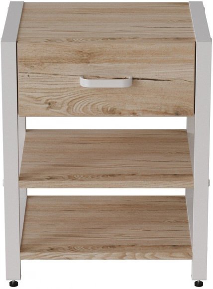 Тумба універсальна Ferrum-decor Вів'єн 1/2 50x41x40 білий ДСП Дуб Сан-Марино 16мм (FRD-104128) Тумба універсальна Ferrum-decor Вів'єн 1/2 50x41x40 білий ДСП Дуб Сан-Марино 16мм (FRD-104128)