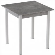 Стіл кухонний Ferrum-decor Дієго 75x80x80 Білий ДСП Бетон 16мм (FRD-105576)