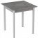 Стіл кухонний Ferrum-decor Дієго 75x80x80 Білий ДСП Бетон 16мм (FRD-105576) Стіл кухонний Ferrum-decor Дієго 75x80x80 Білий ДСП Бетон 16мм (FRD-105576)