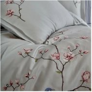 Постільна білизна сатин з вишивкою Huma Maldiv євро svt-2000022294829