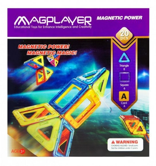 Конструктор Магнітний 20 ел. MPA-20