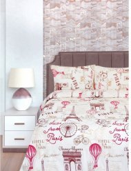 Постільна білизна Ranforce Paris Story двоспальна 175х215 см Постільна білизна Ranforce Paris Story двоспальна 175х215 см