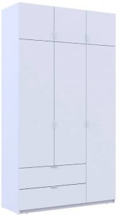 Шафа для одягу Doros Лукас Білий 3ДСП 135х50х240 DRS-011652 (80737800)