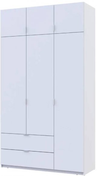 Шафа для одягу Doros Лукас Білий 3ДСП 135х50х240 DRS-011652 (80737800)