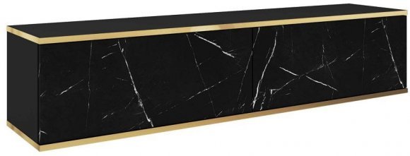 Тумба під телевізор навісна Perfect Home Оро / Oro 2-дверна RTV135 Чорний мармур роял (PFH-091358) Тумба під телевізор навісна Perfect Home Оро / Oro 2-дверна RTV135 Чорний мармур роял (PFH-091358)