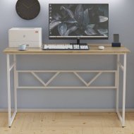Письмовий стіл Ferrum-decor Райан 75x140x70 білий ДСП Дуб Сонома 16мм (FRD-101172)