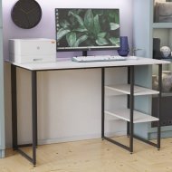 Письмовий стіл Ferrum-decor Кевін 75x120x70 чорний ДСП Біле 16мм (FRD-103827) Письмовий стіл Ferrum-decor Кевін 75x120x70 чорний ДСП Біле 16мм (FRD-103827)