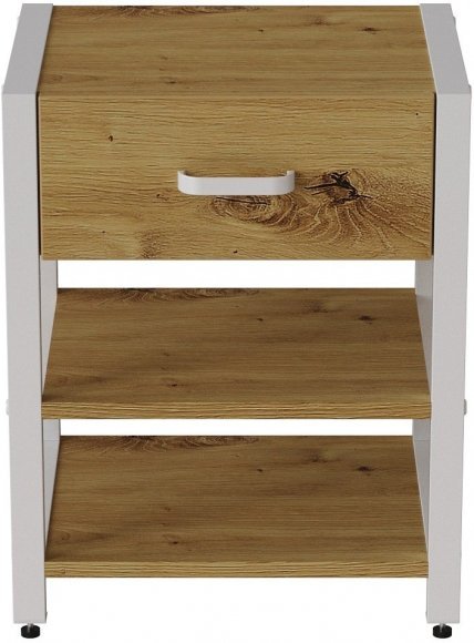 Тумба універсальна Ferrum-decor Вів'єн 1/2 50x41x40 білий ДСП Дуб Артизан 16мм (FRD-104129) Тумба універсальна Ferrum-decor Вів'єн 1/2 50x41x40 білий ДСП Дуб Артизан 16мм (FRD-104129)