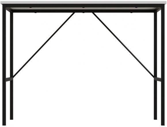 Стіл письмовий Line Тайм Ferrum-decor 750x1000x500 Чорний метал ДСП Біле 16 мм (FRD-104864)