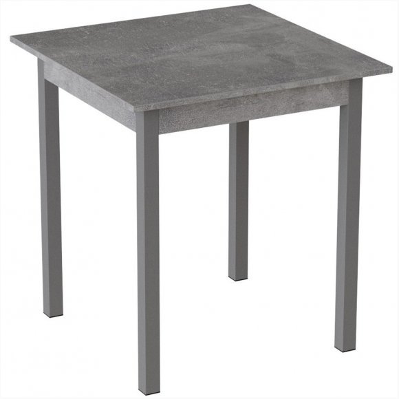 Стіл кухонний Ferrum-decor Дієго 75x80x80 Сірий ДСП Бетон 16мм (FRD-105577) Стіл кухонний Ferrum-decor Дієго 75x80x80 Сірий ДСП Бетон 16мм (FRD-105577)