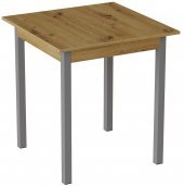 Стіл кухонний Ferrum-decor Дієго 75x90x90 Сірий ДСП Дуб Артизан 16мм (FRD-105719)