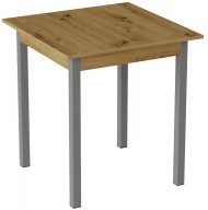 Стіл кухонний Ferrum-decor Дієго 75x90x90 Сірий ДСП Дуб Артизан 16мм (FRD-105719)