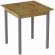 Стіл кухонний Ferrum-decor Дієго 75x90x90 Сірий ДСП Дуб Артизан 16мм (FRD-105719)