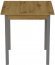 Стіл кухонний Ferrum-decor Дієго 75x90x90 Сірий ДСП Дуб Артизан 16мм (FRD-105719)