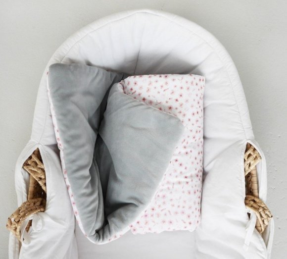 Ковдра двостороння 80х100 см Pink Flowers lullalove-1380 Ковдра двостороння 80х100 см Pink Flowers lullalove-1380