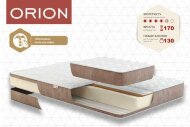 Матрац безпружинний Orion 160х180х17 см