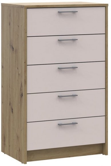Комод Doros Ронді Дуб Артизан/Кашемір 5 ящиків 60х40х100 DRS-011784 (41516189)